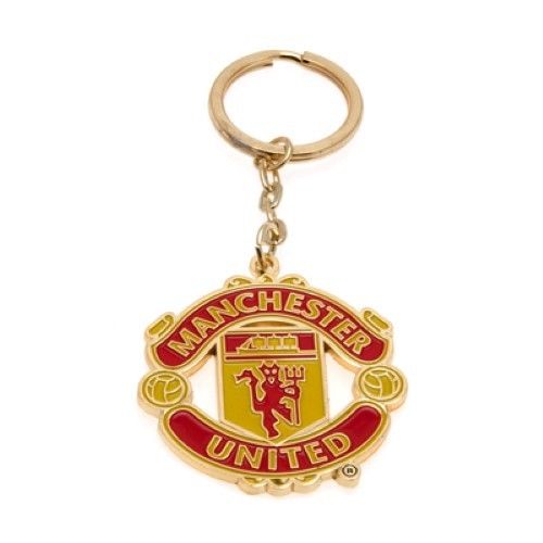 MANCHESTER UNITED - Official Football Club Merchandise - Gold Keyring
