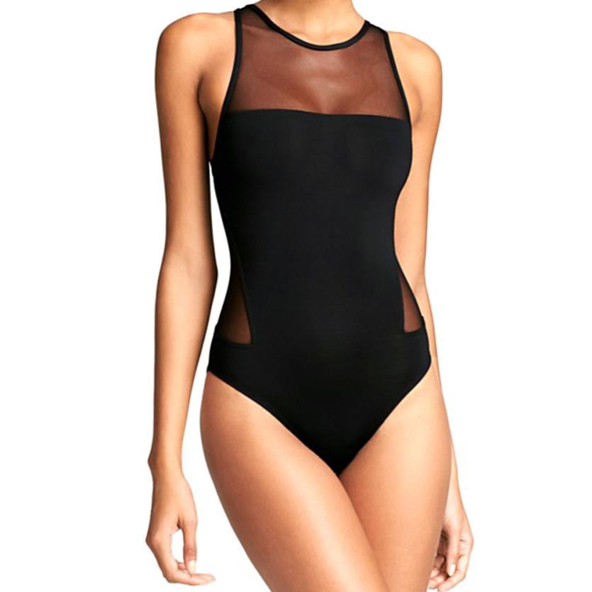 Swimming Suit New Backless Elastic