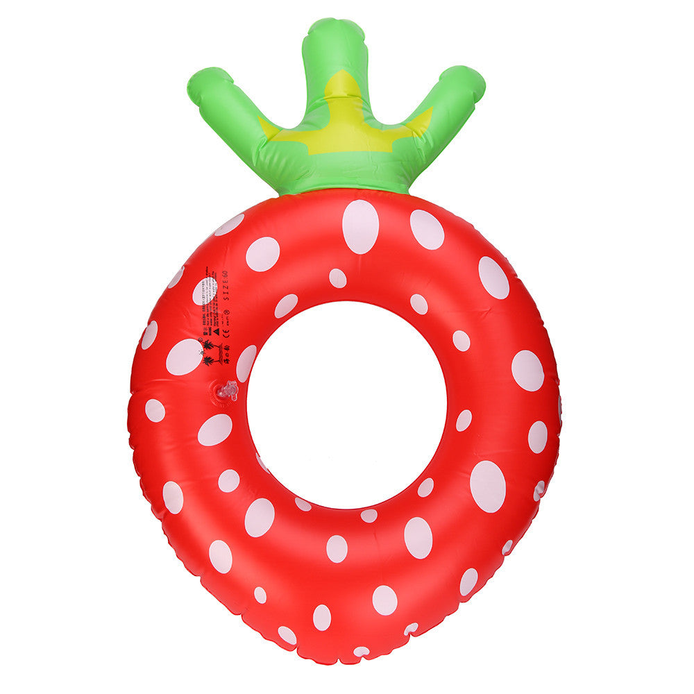 New Arrival Inflatable Strawberry Fruit Donut Float ring #E0