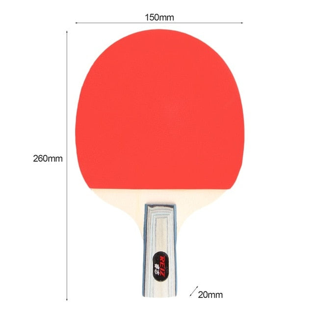 REIZ 2401 Table Tennis Racket Set With 3pcs Balls