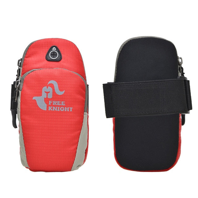 Sports Arm Bag Running Jogging Gym Armband With Music Headset Hole-Fits Outdoor Fanny Cellphone Packs