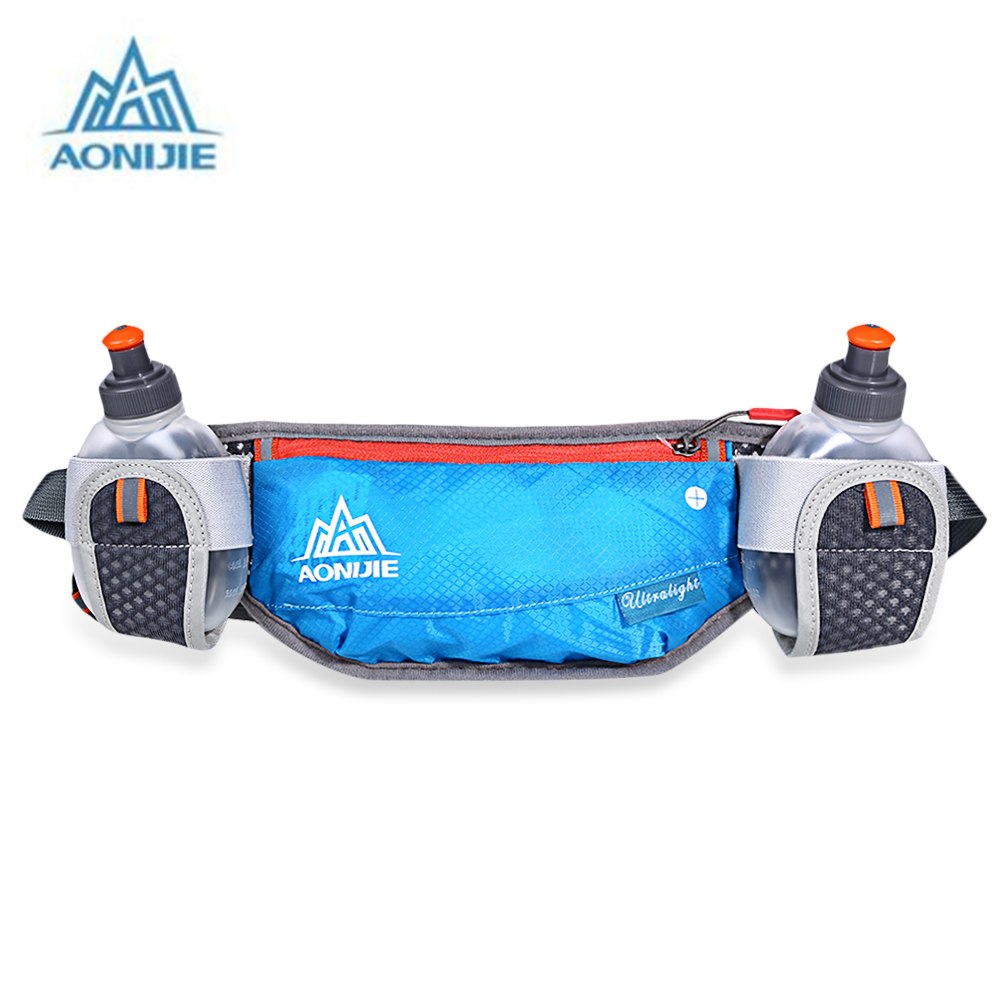 AONIJIE Waist Bag With Two 170ML Water Bottle For Running Cycling Hiking