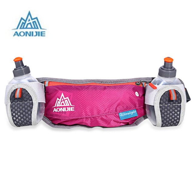 AONIJIE Waist Bag With Two 170ML Water Bottle For Running Cycling Hiking