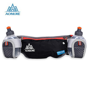 AONIJIE Waist Bag With Two 170ML Water Bottle For Running Cycling Hiking