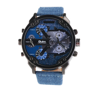 Oulm 3548 Men's Boys Big Round Dial Dual
