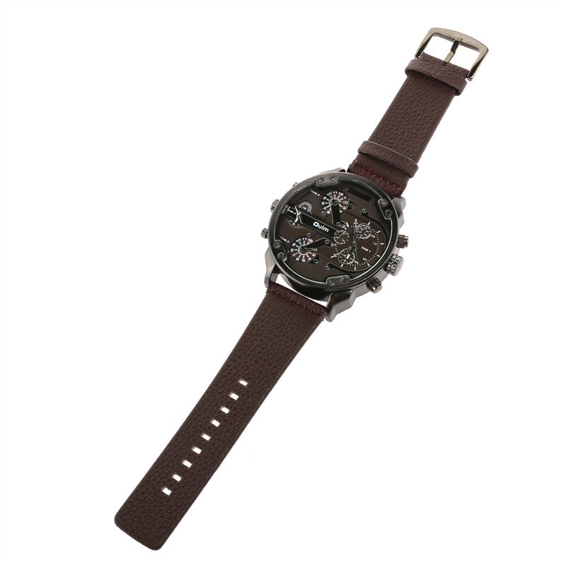 Oulm 3548 Men's Boys Big Round Dial Dual